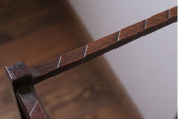 アンティーク雑貨　古民具・骨董　大正期　引き出し付き!古いナラ材のアンティーク傘立て