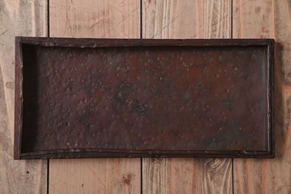 アンティーク雑貨　古民具・骨董　大正期　引き出し付き!古いナラ材のアンティーク傘立て