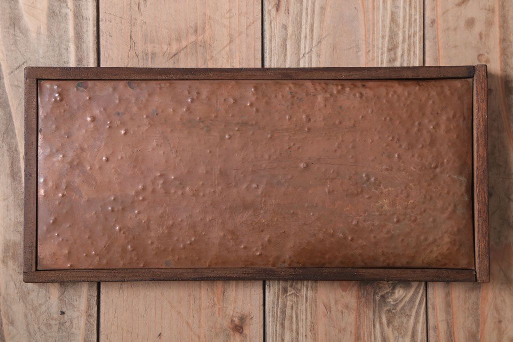 アンティーク雑貨　古民具・骨董　大正期　引き出し付き!古いナラ材のアンティーク傘立て