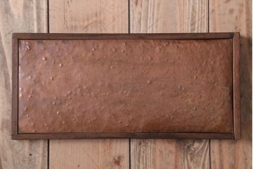 アンティーク雑貨　古民具・骨董　大正期　引き出し付き!古いナラ材のアンティーク傘立て