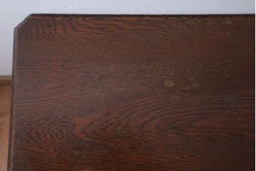 アンティーク家具　和製アンティーク　古いナラ材の上質でおしゃれなサイドテーブル