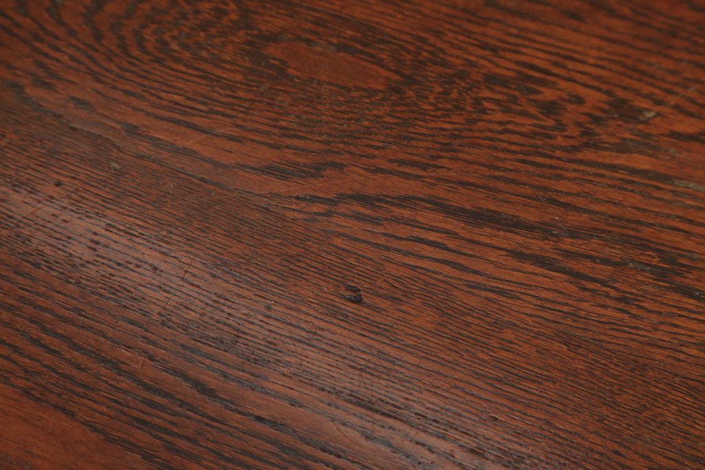 アンティーク家具　和製アンティーク　古いナラ材の上質でおしゃれなサイドテーブル