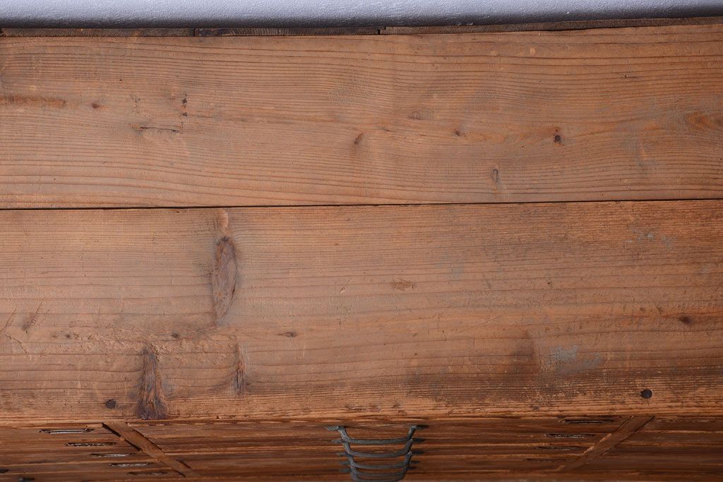 アンティーク家具　和製アンティーク　ネームプレート付き!古い木味の引き出しローボード