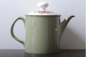 アンティーク雑貨　イギリスビンテージ　Ridgway(リッジウェイ)　Kyotoシリーズ　ポットとシュガー2点セット(洋食器)