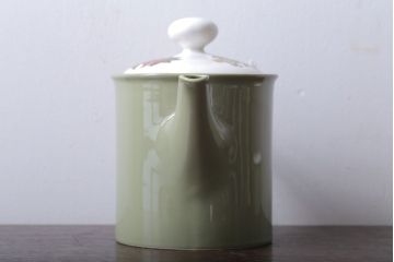 アンティーク雑貨　イギリスビンテージ　Ridgway(リッジウェイ)　Kyotoシリーズ　ポットとシュガー2点セット(洋食器)