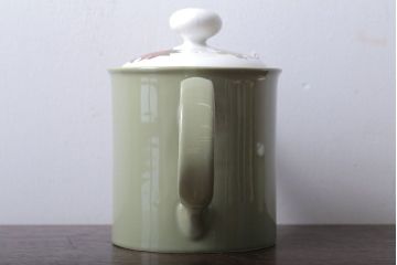 アンティーク雑貨　イギリスビンテージ　Ridgway(リッジウェイ)　Kyotoシリーズ　ポットとシュガー2点セット(洋食器)