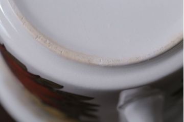 アンティーク雑貨　イギリスビンテージ　Ridgway(リッジウェイ)　Kyotoシリーズ　カップ&ソーサー3客セット(洋食器)
