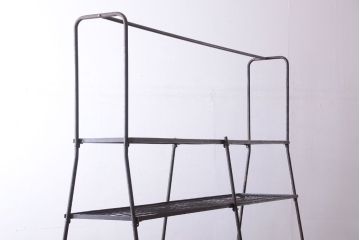ヴィンテージ家具　ビンテージ　特大サイズ!組み立て式アイアンラック(陳列棚・ディスプレイラック)