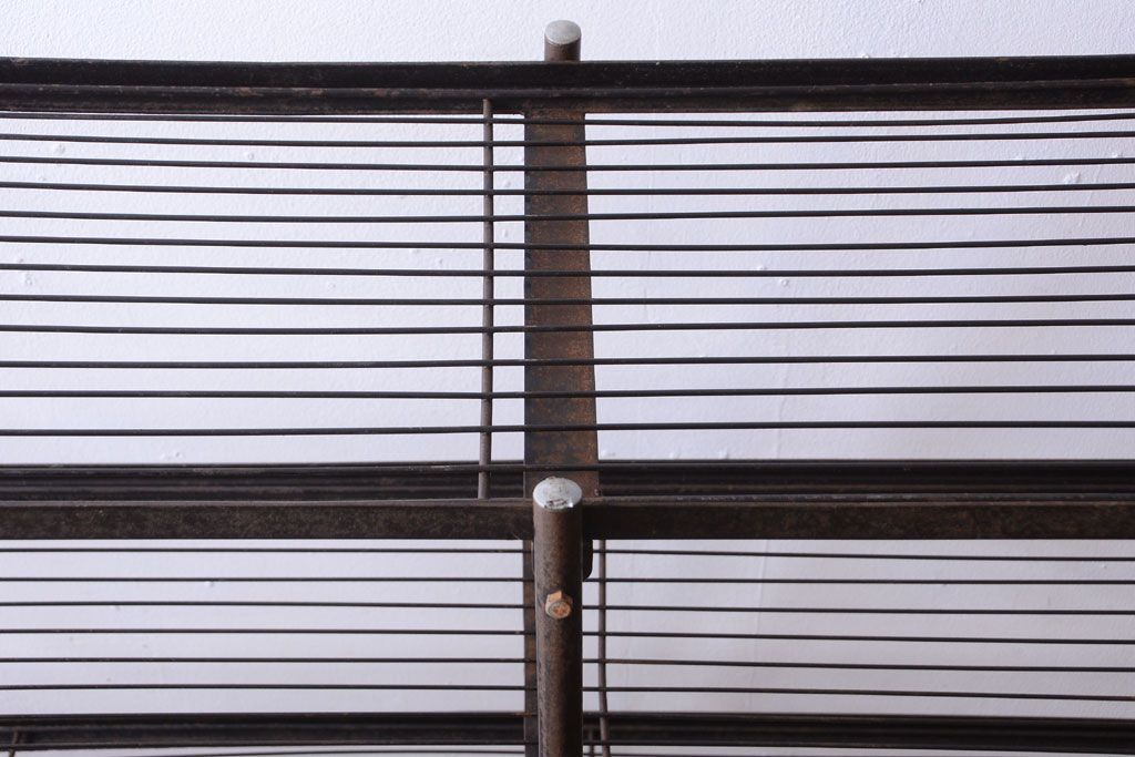 ヴィンテージ家具　ビンテージ　特大サイズ!組み立て式アイアンラック(陳列棚・ディスプレイラック)