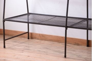 ヴィンテージ家具　ビンテージ　特大サイズ!組み立て式アイアンラック(陳列棚・ディスプレイラック)