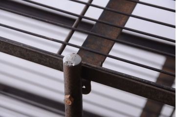 ヴィンテージ家具　ビンテージ　特大サイズ!組み立て式アイアンラック(陳列棚・ディスプレイラック)