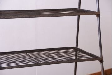 ヴィンテージ家具　ビンテージ　特大サイズ!組み立て式アイアンラック(陳列棚・ディスプレイラック)