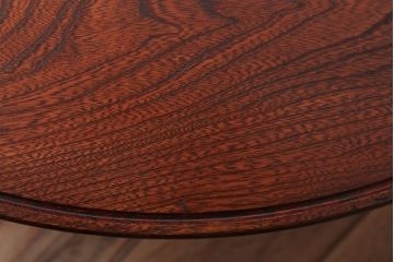 アンティーク家具　アンティーク　古い栓材のシンプルな丸ちゃぶ台