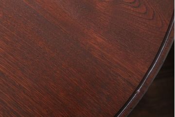 アンティーク家具　アンティーク　古い栓材のシンプルな丸ちゃぶ台