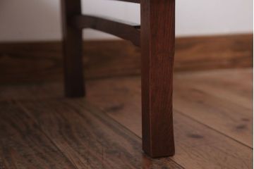 アンティーク家具　アンティーク　古い栓材のシンプルな丸ちゃぶ台