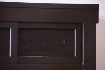 アンティーク家具　古民具・骨董　大正期　変わり型のモダンなアンティーク水屋箪笥
