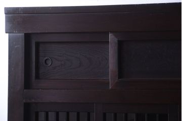 アンティーク家具　古民具・骨董　大正期　変わり型のモダンなアンティーク水屋箪笥