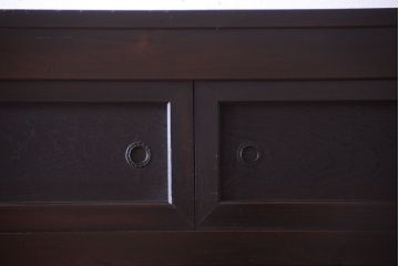 アンティーク家具　古民具・骨董　大正期　変わり型のモダンなアンティーク水屋箪笥