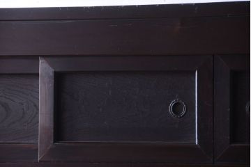 アンティーク家具　古民具・骨董　大正期　変わり型のモダンなアンティーク水屋箪笥