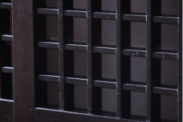 アンティーク家具　古民具・骨董　大正期　変わり型のモダンなアンティーク水屋箪笥