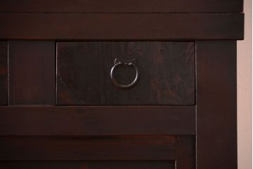 アンティーク家具　古民具・骨董　大正期　変わり型のモダンなアンティーク水屋箪笥