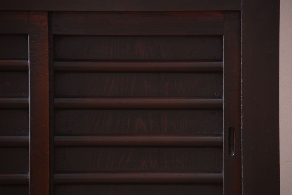 アンティーク家具　古民具・骨董　大正期　変わり型のモダンなアンティーク水屋箪笥