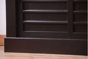 アンティーク家具　古民具・骨董　大正期　変わり型のモダンなアンティーク水屋箪笥