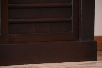 アンティーク家具　古民具・骨董　大正期　変わり型のモダンなアンティーク水屋箪笥