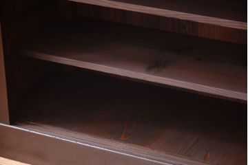 アンティーク家具　古民具・骨董　大正期　変わり型のモダンなアンティーク水屋箪笥