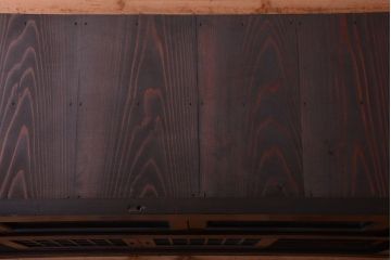 アンティーク家具　古民具・骨董　大正期　変わり型のモダンなアンティーク水屋箪笥