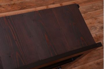 アンティーク家具　古民具・骨董　大正期　変わり型のモダンなアンティーク水屋箪笥