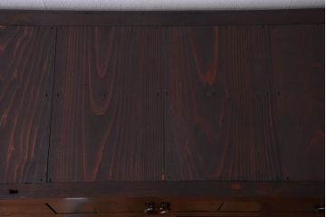 アンティーク家具　古民具・骨董　大正期　変わり型のモダンなアンティーク水屋箪笥