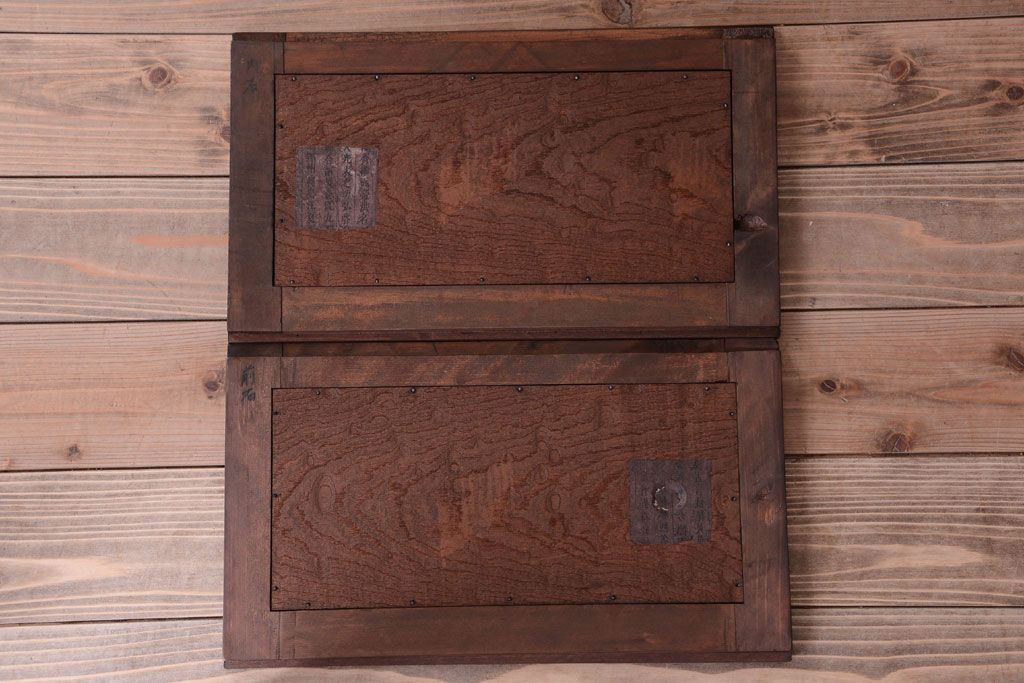 アンティーク家具　古民具・骨董　大正期　変わり型のモダンなアンティーク水屋箪笥