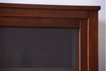 アンティーク家具　和製アンティーク　脚付き!古い木製の大きな重ね収納棚