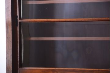 アンティーク家具　和製アンティーク　脚付き!古い木製の大きな重ね収納棚