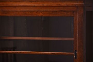 アンティーク家具　和製アンティーク　脚付き!古い木製の大きな重ね収納棚