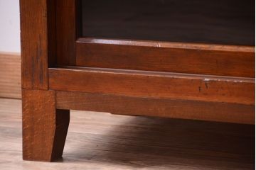 アンティーク家具　和製アンティーク　脚付き!古い木製の大きな重ね収納棚