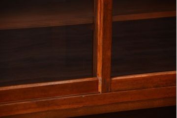 アンティーク家具　和製アンティーク　脚付き!古い木製の大きな重ね収納棚