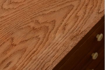 レトロ家具　昭和レトロ　古い木製のアンティーク脚付き収納ケース(引き出し)