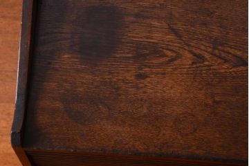 アンティーク家具　和製アンティーク　ナラ材製!シャッター付きの上質な古い小引き出し