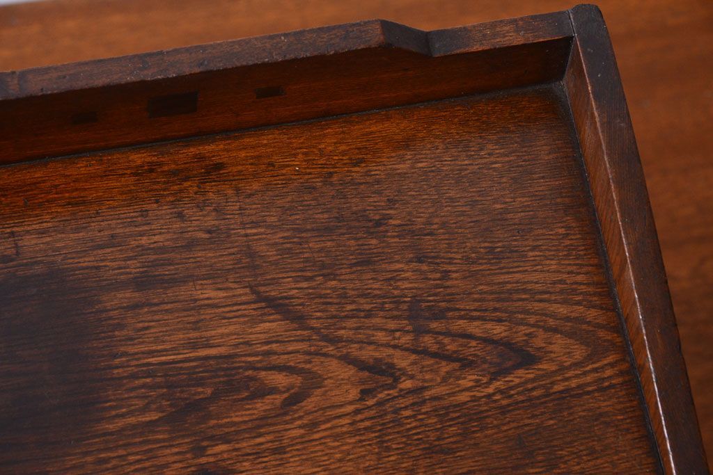 アンティーク家具　和製アンティーク　ナラ材製!シャッター付きの上質な古い小引き出し