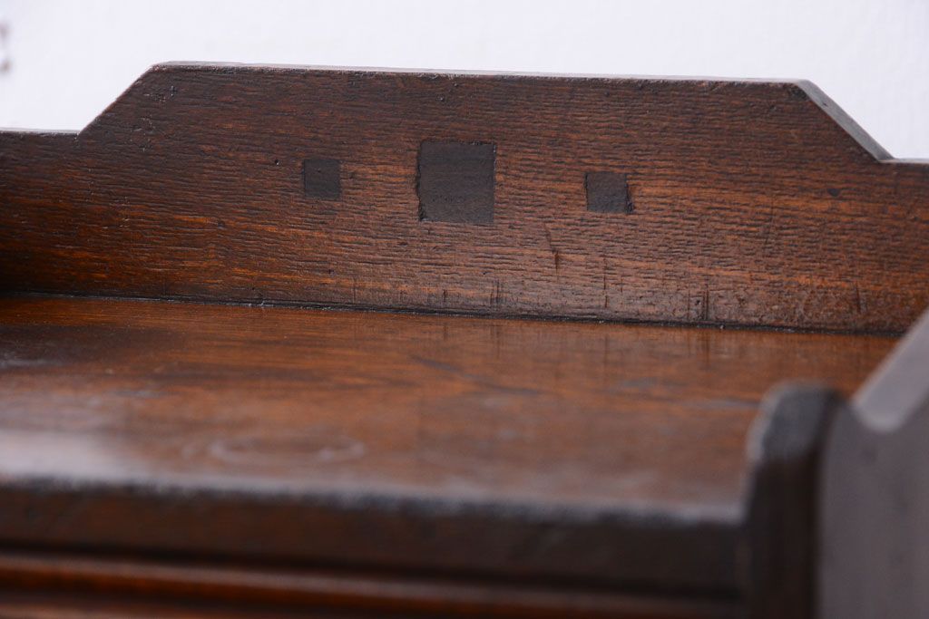 アンティーク家具　和製アンティーク　ナラ材製!シャッター付きの上質な古い小引き出し