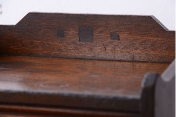 アンティーク家具　和製アンティーク　ナラ材製!シャッター付きの上質な古い小引き出し