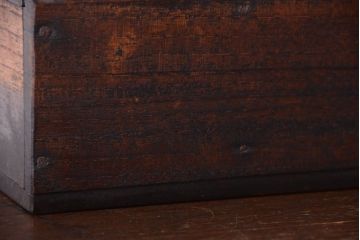 アンティーク雑貨　昭和レトロ　古いアンティーク木箱(小箱・収納箱)