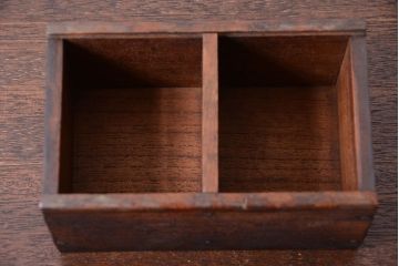 アンティーク雑貨　昭和レトロ　古いアンティーク木箱(小箱・収納箱)