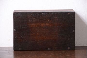 アンティーク雑貨　昭和レトロ　古いアンティーク木箱(小箱・収納箱)
