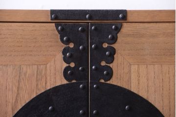 アンティーク家具　古民具・骨董　明治期　木味のアンティーク重ね観音箪笥