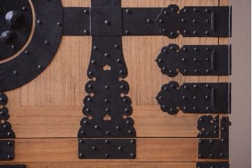 アンティーク家具　古民具・骨董　明治期　木味のアンティーク重ね観音箪笥