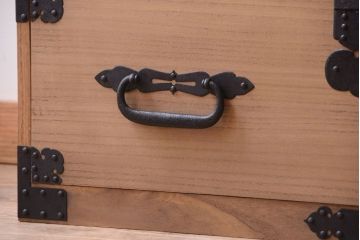 アンティーク家具　古民具・骨董　明治期　木味のアンティーク重ね観音箪笥