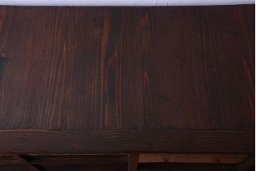 アンティーク家具　和製アンティーク　古い木製の脚付きサイドボード(収納棚)